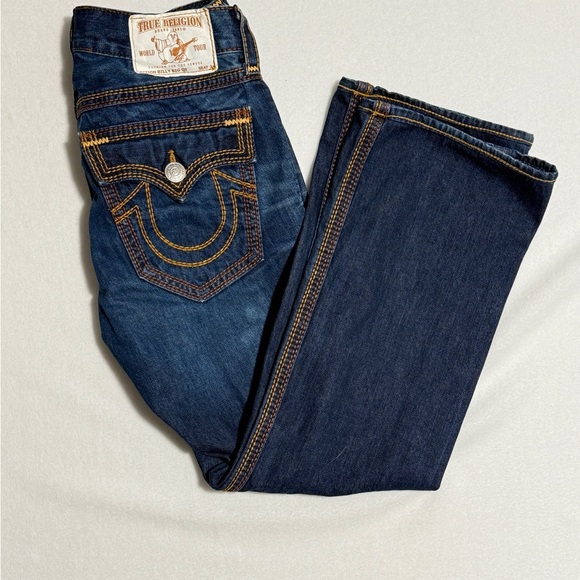 True Religion Size M Women's Dark Blue Boot Cut Jeans - Picture 1 of 6